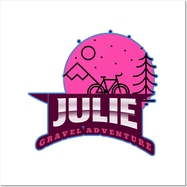 Julie Gravel adventure for a gravel grinder Wall Art by Cooking and Cycling